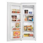 Danby DUFM283WDD Upright Freezer, 24in, 10.0 cu.ft, with Manual Defrost, 3 shelves and 4 door shelves, Energy Star and Reversible Door