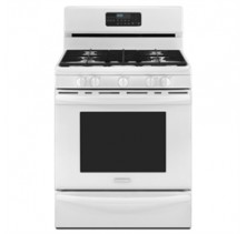 Kitchen Aid KGRS206XWH Freestanding Gas Range, 30in, with 5 Sealed Burners, 5.1 cu. ft. Self-Cleaning Convection Oven, Continuous Grates, Easy Convect Temp. System and Storage Drawer