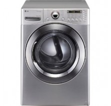 LG DLEX3360 Front Load Electric Dryer, 27 in, 7.4 cu.ft, with 12 Drying Cycles, Steam/Sanitary Cycles, 9 Options, Sensor Dry and Dual LED Display