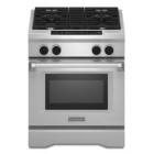 Kitchen Aid KDRS407VSS Freestanding Duel Fuel Range, 30 in, 4.1 cu.ft, with 20K BTU Ultra Power Dual-Flame Burner, EasyConvect Time, Even Heat True Convection System and Commercial Style Design