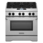 Kitchen Aid KDRU767VSS Freestanding Duel Fuel Range, 36 in, 5.1 cu.ft, with  Sealed Burners, Dual Fan Convection w/ Steam-Assist Technology, EasyConvect System and Auto Steam Function