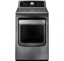 Samsung DV5471AEP Front Load Steam Dryer, 27 in, 7.4 cu.ft, with 13 Dry Cycles, Steam/Wrinkle Free Cycles, 5 Temperature Settings, Stainless Steel Drum and Drying Rack