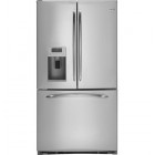 GE Profile PFSS5RKZSS French Door Refrigerator, 36 in, 25.1 cu.ft, with External Ice and Water Dispenser, 2 QuickSpace, 3 adj crispers, 2 porta bins, TurboCool and Door Alarm