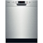 Bosch (SHE8ER55UC) 800 Series Silence Rating: 40 DBA &bull; 180 kWh/yr &bull; 6 Cycles: Power Scrub, Regular Wash, Auto Wash, Delicate Wash, Glass Care, Quick Wash &bull; 5 Options: Half Load, EcoAction, Extra Wash