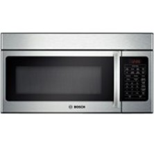 Bosch (HMV5051C) 500 Series 1000 Watt Microwave, 1.7 cu.ft, 300 CFM, 10 Power Levels, 13 5/8" recessed glass turntable, recirculated and external venting, Sensor Cooking programs, 2-level microwave