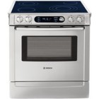 Bosch (HEI7282C) 700 series, Full Stainless Steel, CLEARTOUCH&trade; Electronic Oven Controls, One 6"/9"/12" Triple and 5"/8" Dual Element, Nickel Finish Knobs, 4.6 Cubic Feet Capacity, European Convection,