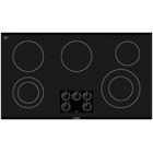 Bosch (NEM3664UC) 300 Series 36" Electric Cooktop: Knob Control, Frameless Design &bull; 2 Dual elements &bull; Infinite Temperature Controls &bull; Heat Indicator &bull; 9" Heating Element with powerful 2,500W