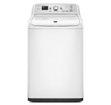 Maytag Bravos MVWB750YW Top Load Washer, 28 in, 5.3 cu.ft, with 10-Year Limited Parts Warranty On Washer Motor And Basket, Optimal Dispensers, Powerwash Cycle and PowerSpray Technology   