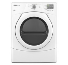 Whirlpool Duet YWED9151YW Front Load Dryer, 27 in, 6.7 cu.ft, with  9 Wash Cycles, Eco Normal Cycle, Wrinkle Shield Option, 5 Temperature Settings and Sensor Drying 