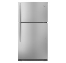 Whirlpool WRT3L1SZYF Top Mount Refrigerator, 33 in, 21 cu.ft, with Full-width Pantry, Contemporary Design, Can Caddy, Adjustable Door Bins and EZ Connect Ice Maker Compatible 