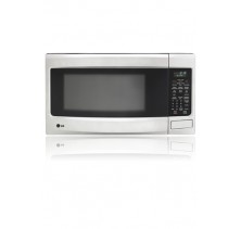 LG LMS1573SS Countertop Microwave, 21 7/8 in, 1.5 cu.ft, with Sensor Cooking, True Steam Capability, Crisp and Sizzle Cooking Options and Child Lockout  