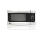 LG LMS1573SS Countertop Microwave, 21 7/8 in, 1.5 cu.ft, with Sensor Cooking, True Steam Capability, Crisp and Sizzle Cooking Options and Child Lockout  