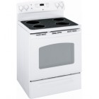 GE JCBS640DTWW Freestanding Electric Range, 30 in, 5.0 cu.ft, with Sabbath Mode, Dual Element Bake, Glass Ceramic Cooktop and Storage Drawer 