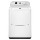 Maytag Bravos YMEDB750YW Front Load Electric Dryer, 29 in, 7.3 cu.ft, with 9 Cycles, Solid Door, Drum Light, Wrinkle Prevent Plus (150 mins)