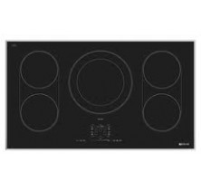 Jenn Air JIC4536X Induction Cooktop, 36 in, with Sensor Boil Function, 5 Burners, 13 Heat Level Settings, Touch-Activated Controls with Power Slider and Simmer Function  