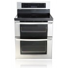 LG LDE3011ST Freestanding Electric Double Oven, 30 in, 6.7 cu.ft, with Intuitive. Control Cooktop and Oven at a touch, WideView Window and Self Cleaning Ovens 