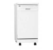 Frigidaire FFPD1821M Portable Dishwasher, 18 in, with 6 Cycles, China/Crystal Cycle, No Heat Dry Option, Delay Start, Stainless Steel Interior and 59 dBA