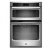 Maytag MMW9730AS Microwave/Wall Oven Combination, 30 in, with EvenAir True Convection System with Auto Conversion, Hidden Bake Element, High/low variable broil and Heavy Duty Roll-Out Rack