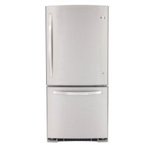 GE Allura ADRF0MBZR Bottom Mount Refrigerator, 30 in, 20.1 cu.ft, with FrostGuard technology, Hidden door hinge, TurboCool, Pop Can Dispenser and QuickSpace Shelf 