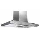 Cyclone CS53136SS Chimney Island Canopy Hood, 36 in, 550 CFM, with Top Venting Only, Push Button Control, Three Speed Settings and Time Delay.