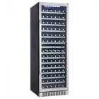 Silhouette DWC408BLSST 24 in, Wine Cellar with 146 Bottle Capacity, 13 Wood Shelves, Dual Temperature Zones, Digital Thermostat, Frost-Free, and LOW-E Glass Door