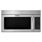 Kitchen Aid YKHMS2040BS Over the Range Microwave, 30 in, 2.0 Cu.Ft, with 10 Power Levels, 300 CFM, Quick Defrost Cycle, Popcorn Cycle and Auto-cook, reheat, and defrost cycles