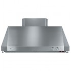 GE Monogram ZV48TSFSS Professional Tapered-Sided Wall Mount Canopy Range Hood 48 in with Internal Blower, 4-Speed Fan, Infrared Warming Lamps and Grease Trays