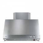 GE Monogram ZV30SSFSS Professional Straight-Sided Wall Mount Canopy Range Hood 30 in, with Internal Blower, 4-Speed Fan, Infrared Warming Lamps and Grease Trays