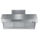 GE Monogram ZV48RSFSS Professional Restaurant-Style Wall Mount Canopy Range Hood 48 in with Internal Blower, 4-Speed Fan, Infrared Warming Lamps, Warming Shelf, Backsplash and Grease Tray