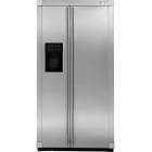 GE Monogram ZFSB23DXSS Side by Side Refrigerator 22.6 cu. ft with Spillproof Glass Shelves, Integrated Ice System, Quick Ice/TurboCool Settings and External Ice/Water Dispenser