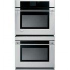 GE Monogram ZET2RMSS Double Electric Wall Oven 30 in with 4.4 cu. ft. Upper/Lower Reverse-Air/European Convection Ovens, Dual Bake/Broil/Convection Elements, Glide Racks and Meat Thermometers