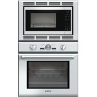 Thermador Professional Series PODM301J Combination Wall Oven 30 in with 4.7 cu. ft. True Convection Oven, 1.5 cu. ft. Convection Microwave, Rotisserie, Temperature Probe and 2 Telescopic Racks