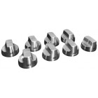 Kitchen Aid W10231704 Stainless Steel Knob Kit - 8 pack
