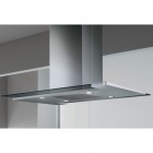  Elica Twin Optica Series ETWX42SS Island Chimney Range Hood 42 in with Optional Internal/In-Line Blower, 3-Speed Light Soft Controls, Halogen Lamps and Passive Silencer 