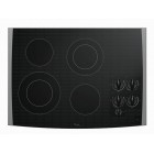 Whirlpool Gold GJC3054R 30'' Electric Cooktop, 4 Radiant Elements, AccuSimmer & Warm Zone Element