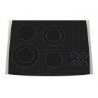 Whirlpool Gold GJC3055R 30'' Electric Cooktop, 4 Radiant Elements, 2-Level Simmer & Warm Zone Element