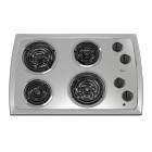Whirlpool RCS3014R 30'' Electric Cooktop, 4 High-Speed Coil Elements, Infinite Heat Controls