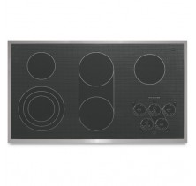 Kitchen Aid KECC568RP Electric Cooktop, 36in, with 5 Heating Elements, Premium Surface with Subtle Watermark & Hot-Surface Indicators