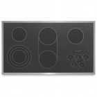 KitchenAid KECC568RP 36'' Electric Cooktop, 5 Elements - Triple Ring & Bridge, Custom Control Temp