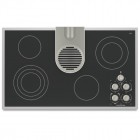 KitchenAid KECD866R 36'' Electric Cooktop, 4 Elements, Built-In Downdraft Vent, Dual/Tri Ring Element