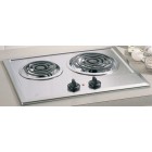 GE JP201 21'' Built-In Electric Cooktop, 2 Coil Heating Elements, ''ON'' Indicator Light
