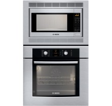Bosch (HBL57) 500 series, 30 inch, Capacity: 4.7 cu.ft., Combo w/Traditional Microwave, European Speed convection, Ergonomic Retractable Dials w/Glass Touch Control, Recessed Heating Element
