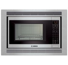 Bosch (HMB80) 800 Series 1,000 Watt Microwave, Capacity: 1.5 cu.ft., Convection Cooking, 10 Variable Power Levels, Multi-Sensor Cooking Modes, Easy-to-Read LCD Display, Flush-to-Cabinet Design