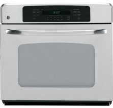 GE JCTP70 Single Wall Oven, 30in, 4.4 cu.ft, with Convection, Self Clean, Automatic Self-Clean Oven Door Lock, True Temp System, Hidden Bake Oven Interior and SmartSet Oven Control   