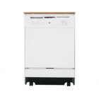 GE GSC3500 Full Console Portable Dishwasher with 7 Wash Cycles, Nylon Racks, Candlelight Woodgrain...