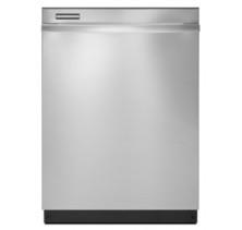 Whirlpool Gold GU2275XTVY Monochromatic Stainless Steel Dishwasher/Fully Intergrated, 24in, with 6 Automatic Cycles, 14 Place Settings, Auto Soil Sensor, 4-Hour Delay Wash and Quiet Partner III Sound Package Monochromatic Stainless Steel