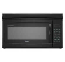 Amana YAMV1160VAB  Black Over the Range Microwave, 30in, 1.6 Cu.Ft, 1,000 Watts, 220Cfm, 10 Power Levels, Auto-Cook, Reheat & Defrost, Quick Touch, 2-Speed Fan, Odor Removal Filter and Night Light Black