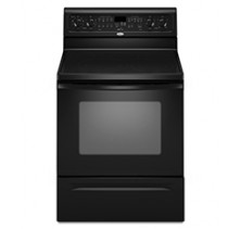 Whirlpool Gold YGFE461LVB  Black  Freestanding Electric Range, 30in, 5.3 cu.ft, with 4 Radiant Burners, Keep Warm 5th Element, Sabbath Mode, TimeSavor Plus Convection Cooking and Storage Drawer Black 