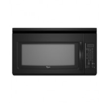 Whirlpool YWMH1162XVB BlackOver the Range Microwave, 30in, 1.6 cu.ft, with Hidden Vent, EZ-Vue lighting, 2-Speed fan/220 CFM, Auto Cook, Defrost and Reheat Cycles, Night Light Setting and 10 Power Levels   Black