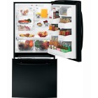 GE GDSC0KBX Bottom Mount Refrigerator with 20.2 Cu. Ft.  with Upfront Temperature Controls, Two-Level Slide in Store System, Adjustable-Humidity Crispers